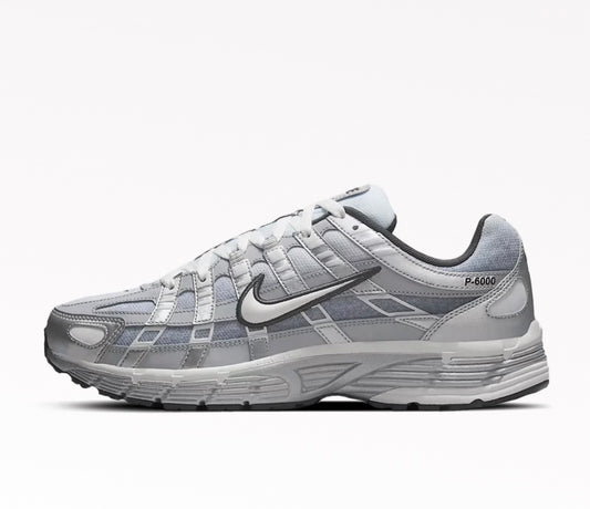 Nike P-6000 Metallic Silver Summit White Grey
