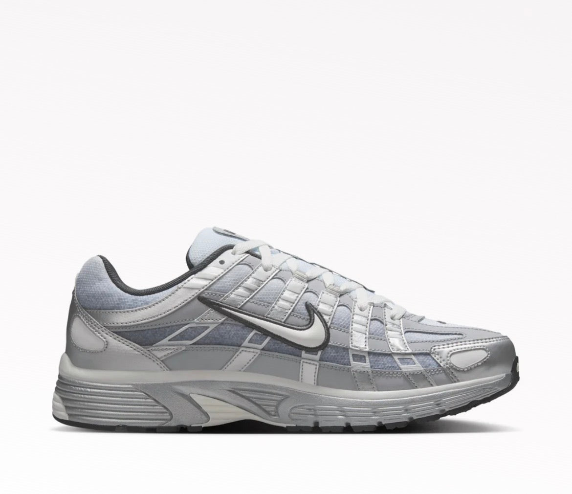 Nike P-6000 Metallic Silver Summit White Grey