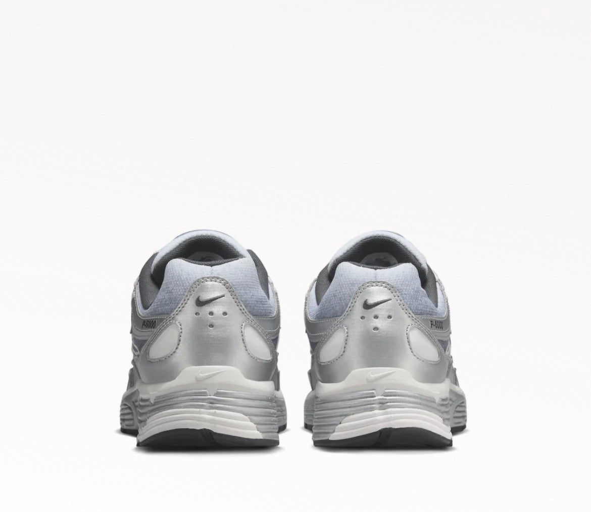 Nike P-6000 Metallic Silver Summit White Grey